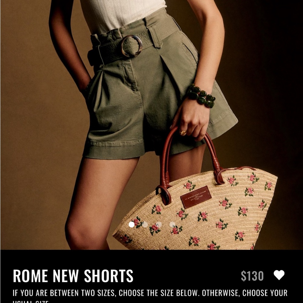Sezane Rome Shorts (new version) size 4/36